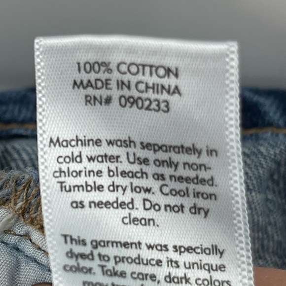 PACSUN Straight Leg Distressed Mom Jeans 90's Button Fly High Rise Size 25 - Picture 9 of 9